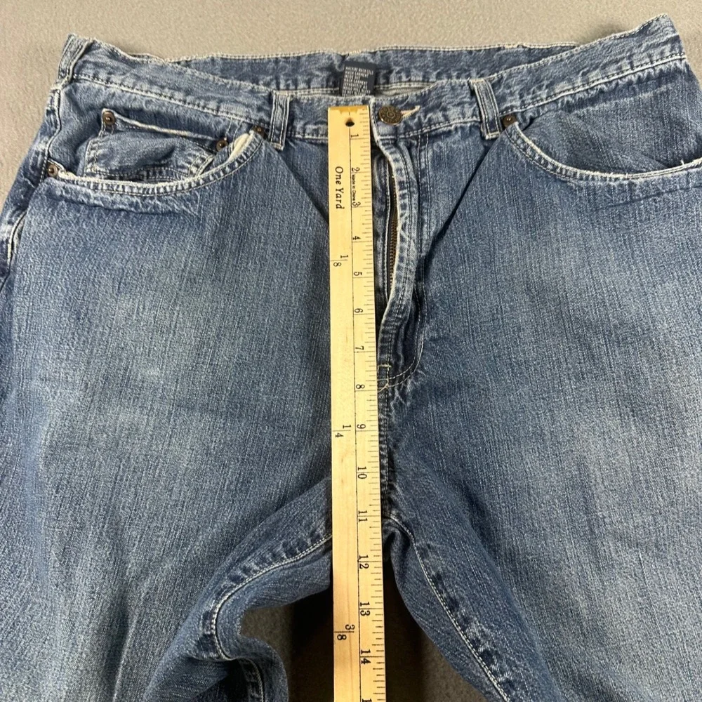 Polo Ralph Lauren Mens Loose Fit Jeans Blue Medium Wash Denim 100% Cotton 36x30